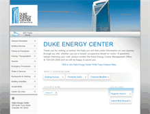 Tablet Screenshot of dukeenergycenter.info